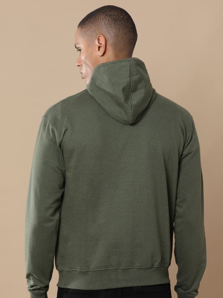 Sustainable Hoodie Jacket - Olive