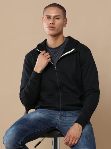 Sustainable Hoodie Jacket - Black