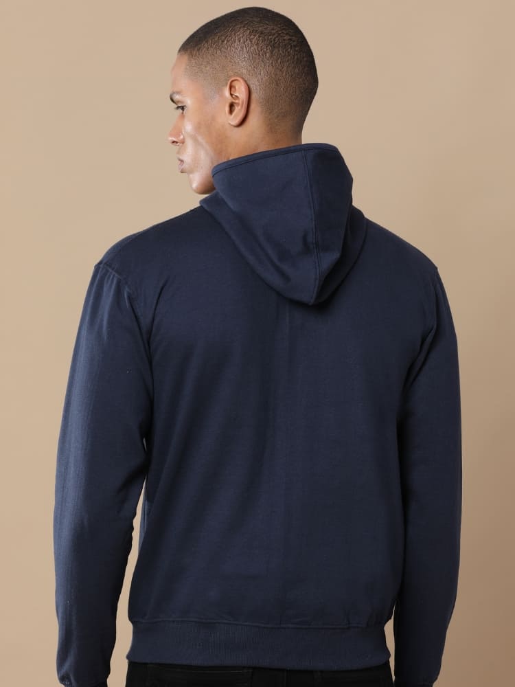 Sustainable Hoodie Jacket - Navy