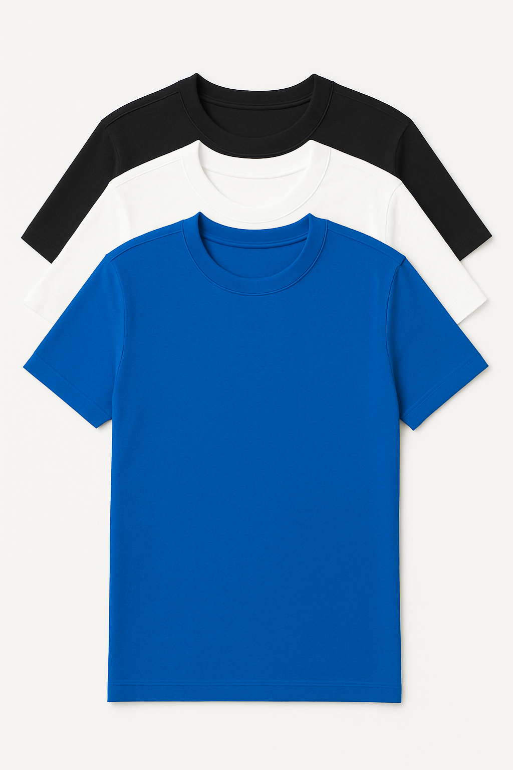 Pima Crew Neck T-Shirt - Pack of 3