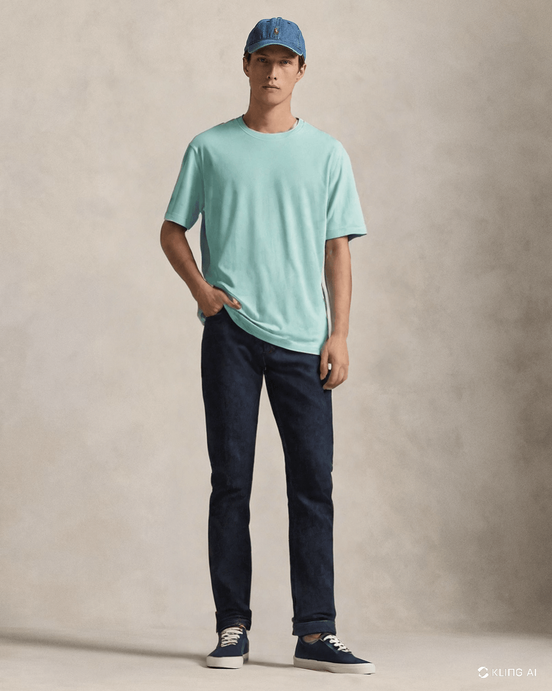 Pima Crew - Mint Blue