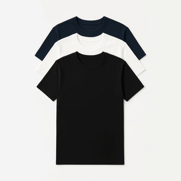 Pima Crew T-Shirt - Pack of 3