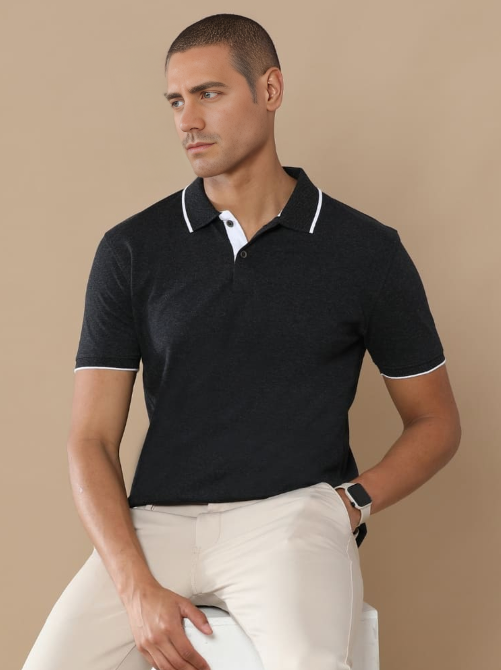 Sustainable Polo - Charcoal Melange