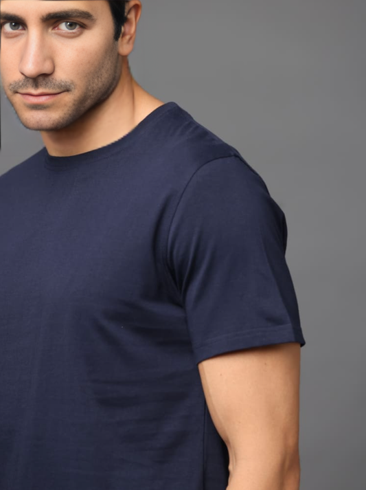 Pima Crew - Navy Blue