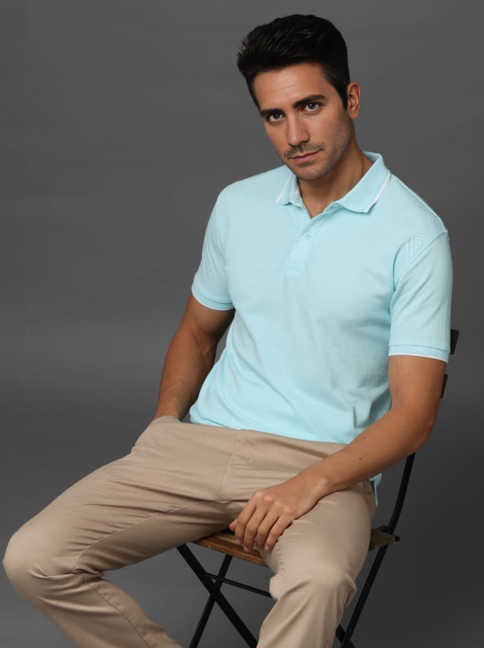 Pima Polo - Mint Blue